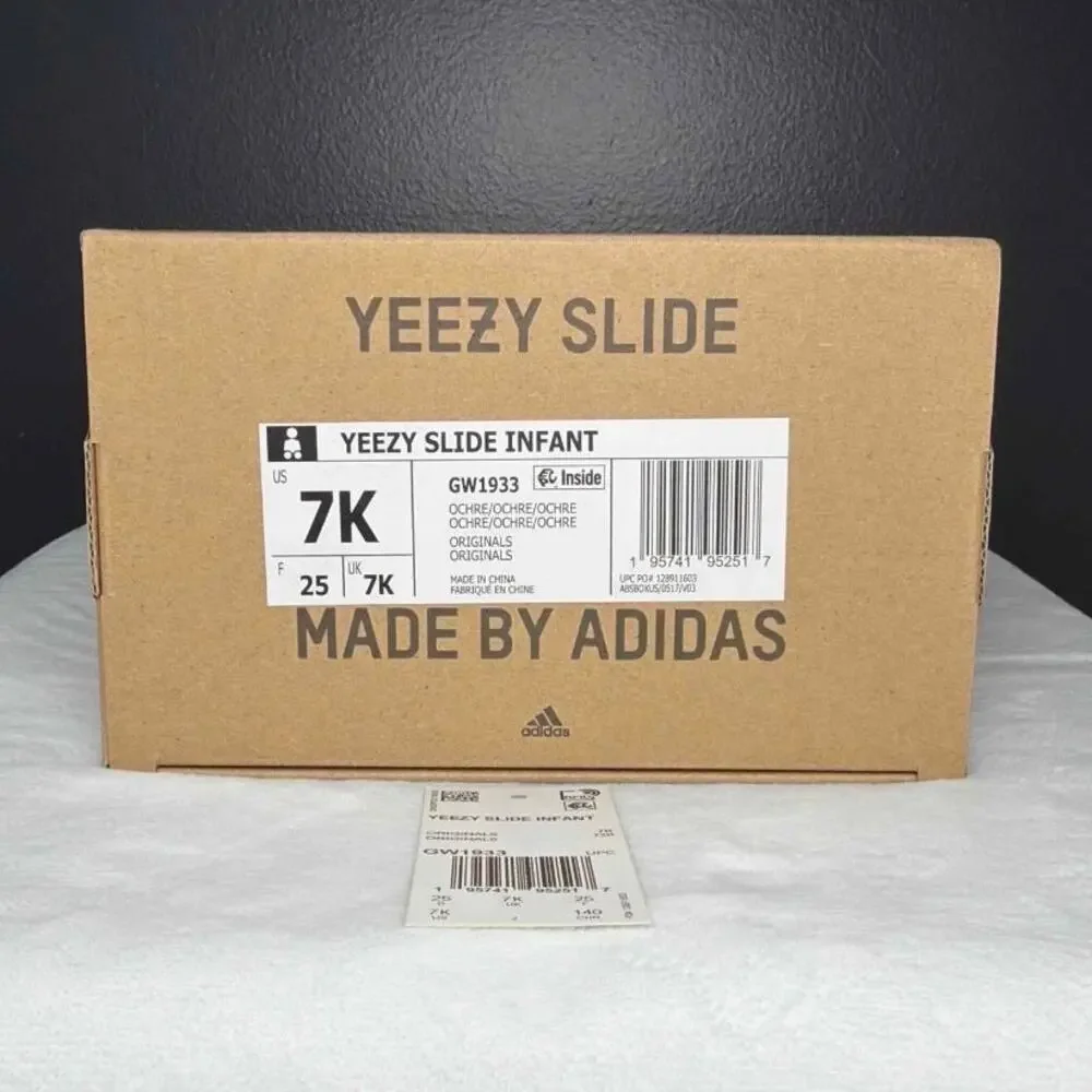 adidas Yeezy Slides Infants 'Ochre' GW1933 | 7K
